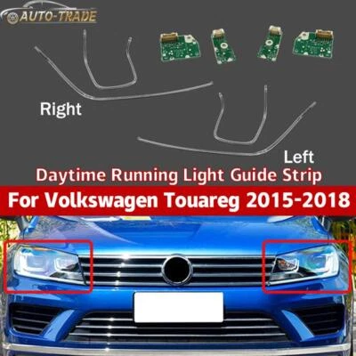 Пара светодиодных дневных ходовых огней передняя фара руководство для Volkswagen VW Touareg 2015-2018 - Изображение 1 из 4