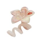 Vintage Art Glass Murano Flower Spiral Curly Stem Pink Multicolor Made in Italy