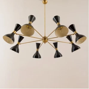 Lámpara de techo italiana Sputnik Diabolo de mediados de siglo 8 brazos decoración de techo - Imagen 1 de 9