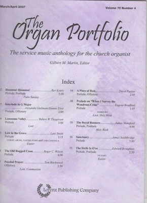 the ORGAN PORTFOLIO Vol. 70 No. 4 March/April -2007 - Image 1 of 4