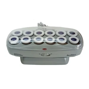 Conair Jilbere JBPCHV14 Ceramic Tool Porcelain Series 12 Hot Rollers Clips, VTG - Picture 1 of 5