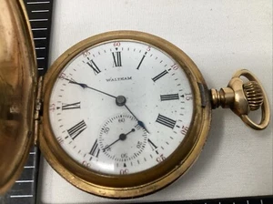 waltham pocket watch gold Running PW#11 - Picture 1 of 6
