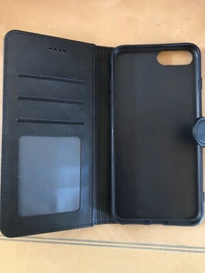 New Faux Leather Flip Case For iPhone 6 Plus / 7 Plus / 8 Plus - Picture 1 of 3