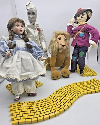 1993/1994 Ashton-Drake Galleries Wizard Of Oz Dorothy, Tin Man, Lion, Scarecrow - Изображение 1 из 4