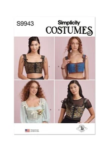 Simplicity Easy SEWING PATTERN S9943 Misses' Corset Costumes 8-16 Or 18-26 - Picture 1 of 8