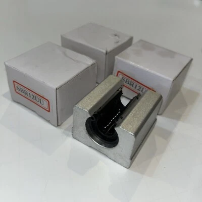 4-Qty Linear Bearing Blocks Open SBR12UU 12mm Aluminum for CNC Router Mill Lathe - Image 1 of 4