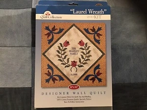 LAUREL WREATH Quilt Kit Collection Wall Quilt Kit, 36 X 36”. - Picture 1 of 6