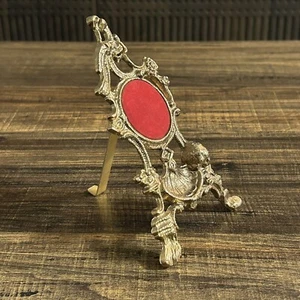 Messing Viktorianisch Jugendstil Engel Cherub Taschenuhr Halter Ständer - Bild 1 von 12