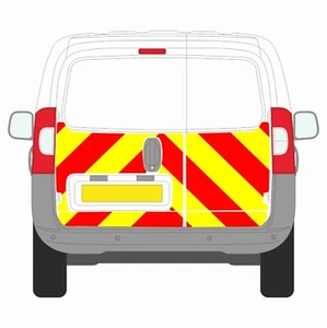 PEUGEOT BIPPER 2008+ KIT MEDIO CHEVRON PRISMÁTICO CAPÍTULO 8 REFLECTANTE - Imagen 1 de 2