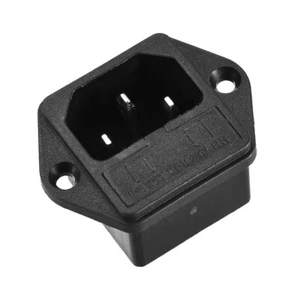 AC 250V 10A C14 Male Power Cord Inlet Socket 4Pin Inlet Module Power Socket 1Set - Afbeelding 1 van 4