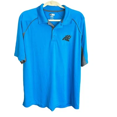 NFL Team Apparel TX3 Cool Carolina Panthers Gray Polo Shirt XXL EUC R122 - Image 1 of 4