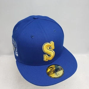 Seattle Mariners MLB Throwback Big League Chew Original Fitted Hat Cap Sz 7 1/4 - Picture 1 of 6