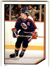 1986-87 O-Pee-Chee Stickers Dale Hawerchuk Auto #141 Winnipeg Jets