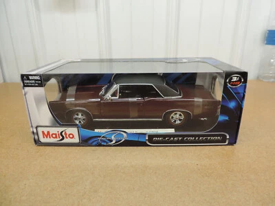 1965 Pontiac GTO 1/18 Maisto Special Edition burgandy diecast car - Image 1 of 4