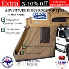 Best Adventure Kings Roof Top Camping Tent with 4 man Annex W/ Aluminium Ladder