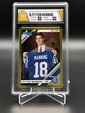 2019 Donruss Peyton Manning Variation Gold Press Proof #/50 HGA 10 PRISTINE