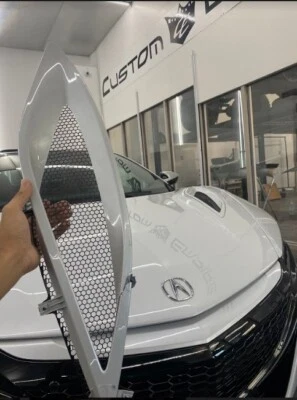 2017 - 2021 Acura NSX Front Left Driver Hood Ventilação Malha Guarnição Fabricante de Equipamento Original - Imagem 1 de 4