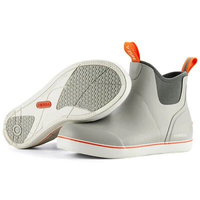 Botas de lluvia al tobillo para mujer HISEA impermeables pesca jardín trabajo Chelsea botas de cubierta Foto 1 de 4