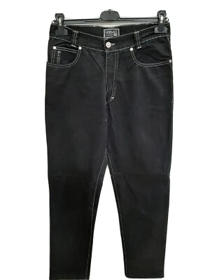 Versace jeans classic V2 uomo men nero black tg 45 size 31 vintage giubbotto 90s - Imagen 1 de 4