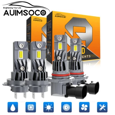 Combo For Hyundai Ioniq 2017-2020 6000K LED Headlight Kit Bulb High & Low Beam - Image 1 of 4