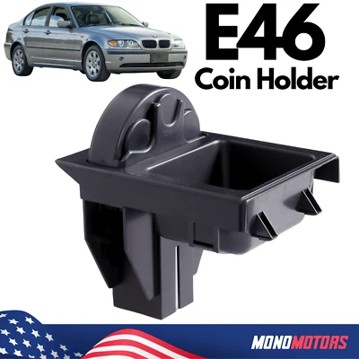 PARA BMW E46 BANDEJA PORTA MONEDAS 323i 325i 328i 330i M3 1997-2006 CONSOLA CENTRAL Foto 1 de 4