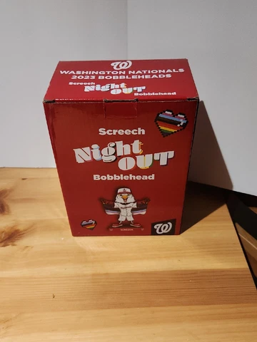 Washington Nationals Screech Night Out Mascot Bobblehead - LGBTQ+ Pride SGA 2023 Cover
