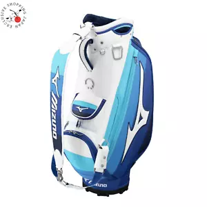 Mizuno Golf Tour Staff Bag 10.5 x 47" Divider 6-way 6.0kg Men's White/Blue 2025 - Picture 1 of 7