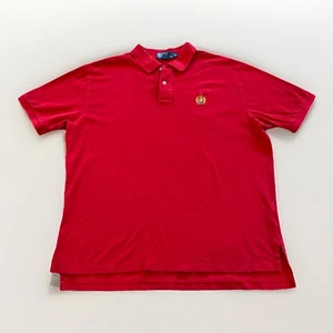 Camisa Polo Ralph Lauren De Colección Para Hombres XL Escudo Rojo Logo Preppy Años 90 - Imagen 1 de 5