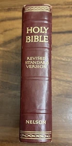 Vintage Holy Bible Revised Standard Version RSV 1952 Thomas Nelson & Sons Red - Bild 1 von 8