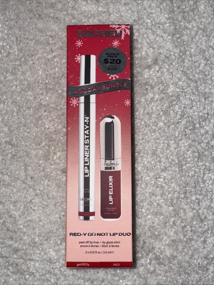 Sacheu Lip Liner Stay-N Holiday Bundle Red-Y Or Not Lip Duo - image 1 of 1
