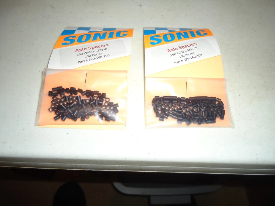 SONIC 2 PAQUETES ESPACIADORES DE EJE 3/32 SLOT CAR NOS Foto 1 de 1