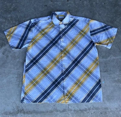 Southpole Y2K Vintage Striped Button Down Shirt Men’s Large Grunge Streetwear - Image 1 of 4