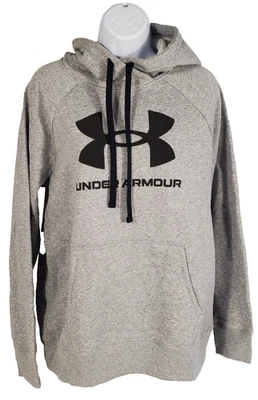 Under Armour Mujer Mediana Sudadera con Capucha Gris Pullover Sudadera Suelta NUEVO Foto 1 de 4