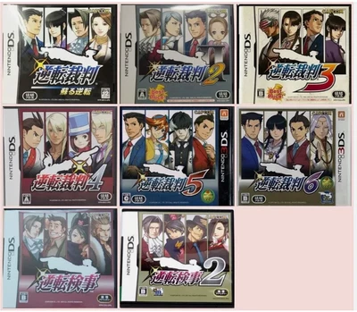 Ace Attorney Gyakuten Saiban 1 2 3 4 5 6 & Gyakuten Kenji 1 2 DS 3DS 8Games set - Image 1 of 4