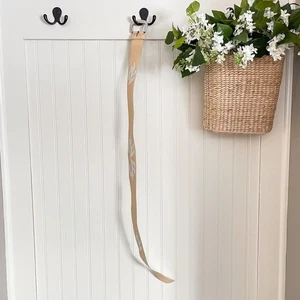 ESCADA Leather Embellished Belt in Cream/White - Picture 1 of 8