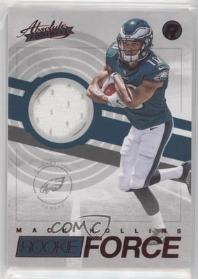 2017 Panini Absolute Rookie Force Materials Red Mack Hollins #16 RC - Image 1 of 2
