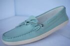 New Tod's Women's Shoes Flats Size 38 Green Moccasin