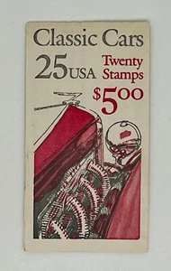 1988 USPS SCOTT #BK164 CLASSIC CARS 25c BOOKLET OF 20; MNH OG; UNOPENED - Picture 1 of 2