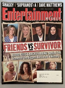 Entertainment Weekly Magazine March 2001 Dave Matthews Friends Vs Survivor Mint - Imagen 1 de 1