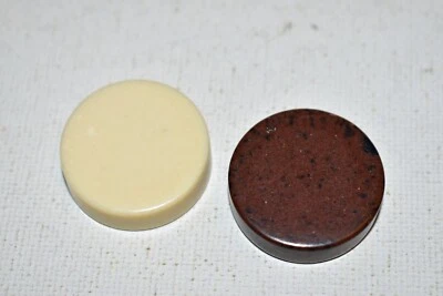 CARDINAL BACKGAMMON White/Brown Game Chips Ivory Speckled - Replacement Parts - Image 1 of 3