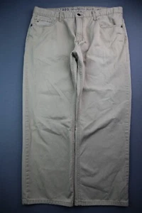 Para hombre IZOD 2011 pantalones de corte recto lavado agua salada 5 bolsillos talla 36x30 (MSR 36x26) - Imagen 1 de 9