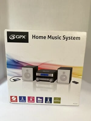 GPX Home Music System HC221B CD/AM-FM Music Home System - BRAND NEW OPEN BOX! - Image 1 of 3