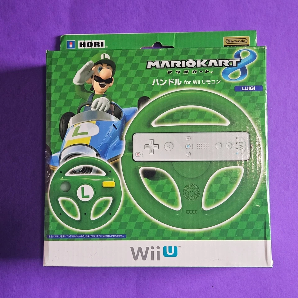 Mando Hori Mario Kart Racing Volante LUIGI Nintendo Wii Movimiento VERDE Foto 1 de 1