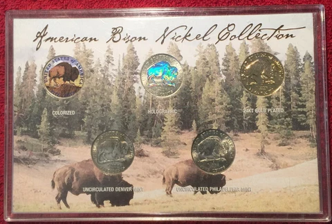 2005 sealed American Bison Nickel Collection (5 coin set) Buffalo Cover