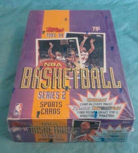 1993-94 Topps Series 2 Basketball Box 36 Packs OVP NEU NBA Cards🏀 - Bild 1 von 5