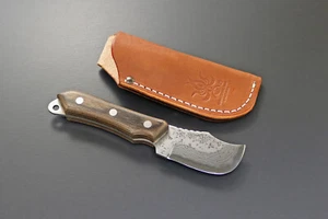 Kanetsune Seki Japan KB-270 Seseragi 2 Skinner Damascus Blue Steel Hunting Knife - Picture 1 of 8