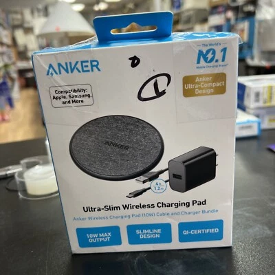 Anker 10W Wireless Charging Pad with 4' Cable and 18W Wall Charger - Black - Image 1 of 4