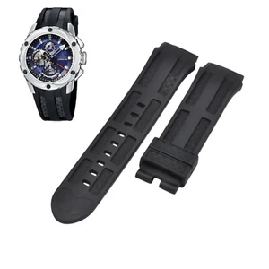 Chrono Bike F16382-4 22mm Black Rubber Strap For Festina - Picture 1 of 7