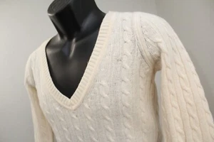 VTG Y2K Abercrombie & Fitch Cable-Kit Pullover Sweather Cashmere Womens Large*** - Picture 1 of 8