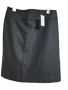 Banana Republic Women's Skirt Size 12 Black Knee Length Pencil Lined Wool Zipper - Picture 1 of 5